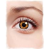 Orange Farvede linser Kostumer Horror-Shop Kontaktlinsen Ring of Fire Motivlinsen für ein feurigen Blickr