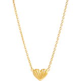 Halskæde mænd ByBiehl Just Love Heart Necklace - Gold/Transparent