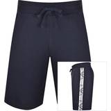 Emporio Armani Blå Bukser & Shorts Emporio Armani Knit Bermuda Shorts Blue