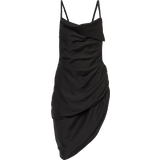 32 - Asymmetriske - Dame Kjoler Jacquemus The Robe Saudade Dress - Black