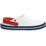 Plast - Slip-on Hjemmesko & Sandaler Crocs Crocband - White/Blue Jean