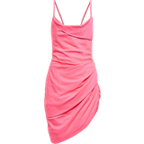 32 - Asymmetriske - Åben ryg Kjoler Jacquemus The Robe Saudade Dress - Pink