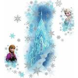 Blå - Frost Indretningsdetaljer RoomMates Disney Frozen Ice Palace ft. Elsa & Anna Giant Wall Decals with Glitter