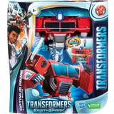 Hasbro Actionfigurer Hasbro Transformers Earthspark Spin Changer Optimus Prime with Robby Malto