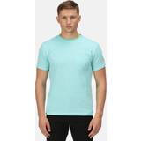 Regatta Herre Overdele Regatta Men's Comfortable Caelum T-Shirt Opal Green Birdseye Pique