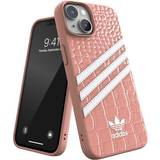 Adidas Pink Mobiletuier adidas iPhone 14 Cover 3 Stripes Snap Case Alligator Pink