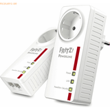 Powerline adaptere Access Points, Bridges & Repeaters på tilbud AVM FRITZ!Powerline 1220E Set