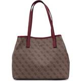Brun - Trykknap Tote Bag & Shopper tasker Guess Vikky Logo Tote Bag - Brown