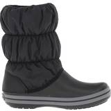 37 ⅓ - Nylon Sko Crocs Winter Puff Boot - Black/Charcoal