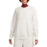 Beige - Oversized Overdele Nike Sportswear Phoenix Fleece Oversized Crewneck Sweatshirt Women's - Light Orewood Brown/Sail