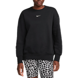 Fleece - Oversized Overdele Nike Sportswear Phoenix Fleece Oversized Crewneck Sweatshirt Women's - Black/Sail