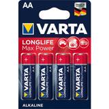 Batterier - Rød Batterier & Opladere Varta Longlife Max Power AA 4-pack