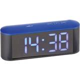 Atlanta Digitale Vækkeure Atlanta alarm clock with led-display anthracite/blue 1133/5