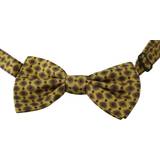 Dolce & Gabbana Slips Dolce & Gabbana Yellow Pattern Silk Adjustable Neck Tie