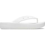 36 ½ - Hvid Klipklappere Crocs Classic Platform Flip - White