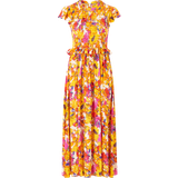 Beige - Lange kjoler Y.A.S Yasfinna Midikjole Farvet