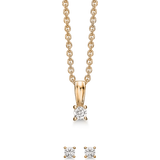 Guld Smykkesæt Støvring Design Jewelry Set - Gold/Transparent