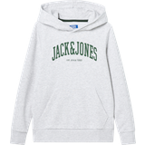 Hvid Hoodies Børnetøj Jack & Jones Josh Kids Sweatshirt Grey