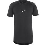 Polyester T-shirts Nike Pro Dri-FIT Men's Fitness Top - Black/White