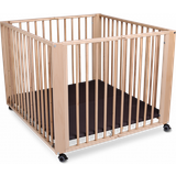 Børnesikkerhed TiSsi natural Collapsible Playpen Baby Kids Activity Equipment Play Pens Natural/White