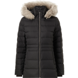 Tommy jacket Tommy Hilfiger Faux Fur Hood Down-Filled Jacket BLACK