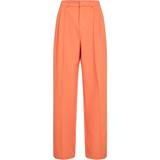 Orange Bukser Vero Moda Loose Fit High Rise Trousers - Orange/Exotic orange
