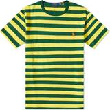 Polo Ralph Lauren Gul Overdele Polo Ralph Lauren Stribet skræddersyet t-shirt med logoikon gul/grøn Gul/grøn