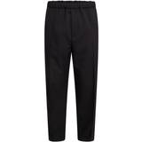 Jil Sander Men's Cropped Cotton Trousers Black