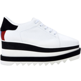 Gummi - Polyester Lave sko Stella McCartney Sneak-Elyse Platform W - White