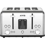 Bagel-funktioner - Sølv Brødristere AIVIQ Appliances SmartToast Pro 4S ABT-421