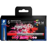 Staedtler Rød Pensler Staedtler Brush Pen Pigment Rød&Pink 6 Stk Fjernlager, 5-6 dages levering