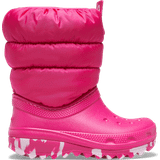 Crocs Vintersko Børnesko Crocs Kid's Classic Neo Puff Boot - Candy Pink