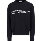 Høj krave - Silke Overdele Off-White Black Big Bookish Sweater BLACK