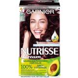 Garnier Permanente hårfarver Garnier Nutrisse Cream #3.6 Red Dark Brown