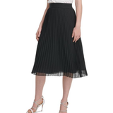 Midinederdele - XXS DKNY Pull On Pleated Maxi Skirt - Black