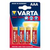 Varta Batterier - Kamerabatterier Batterier & Opladere Varta AAA Max Tech 4-pack