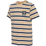 Beige T-shirts Børnetøj Hummel Weston t-shirt kortærmet IRISH CREAM