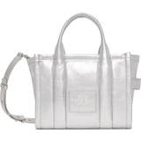 Marc Jacobs Silver Small 'The Shiny Crinkle Leather' Tote 040 Silver UNI
