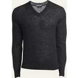 48 - Polyamid - Sort Sweatere Tom Ford Open mohair-blend sweater black