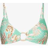 10 - Dame - Grøn Badetøj Seafolly Womens Mint Eden Floral-print Bikini top