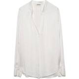 Zadig & Voltaire Dame Overdele Zadig & Voltaire Tink Satin Blouse - Blanc
