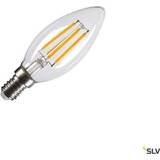 SLV Lyskilder SLV C35 E14, LED-lyskilde gennemsigtig 4,2W 2700K CRI90 320°