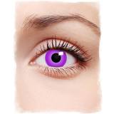 Lilla Farvede linser Kostumer Horror-Shop Purple Contact Lenses