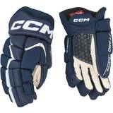 11" Udespillerbeskyttelse CCM Junior Jetspeed 680 Hockey Gloves Navy/White