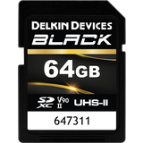 Delkin 64 GB Hukommelseskort Delkin SD BLACK Rugged UHS-II V90 R300/W250 64GB new Hukommelseskort