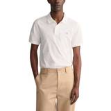 Gant Tøj Gant Regular Fit Shield Piqué Polo Shirt - White