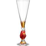 Rød Champagneglas Orrefors Nobel The Sparkling Devil Champagneglas
