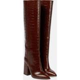 Høje støvler Paris Texas Anja Croc-Embossed Leather Boot brown