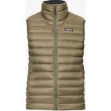 Patagonia Mens Basin Green Padded Brand-patch Recycled-nylon Down Gilet