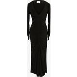 Isabel Marant S Kjoler Isabel Marant Black Laly Midi Dress 01BK BLACK FR